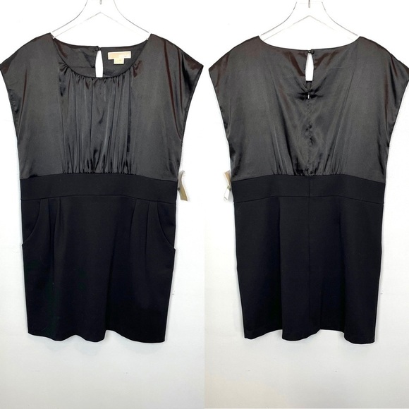 NWT Michael Michael Kors Black Dinner Dress Sz 14 - Picture 1 of 12